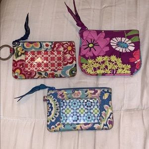 3 Vera Bradley Wallets